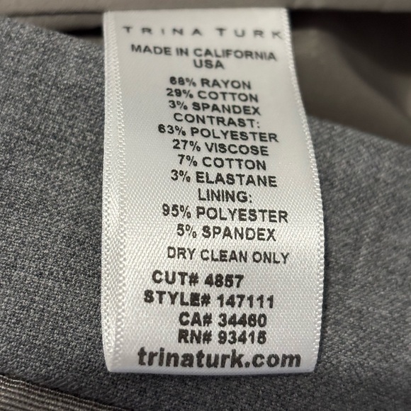 Trina Turk Floral Print Trousers - Gray and purple - Picture 5 of 5